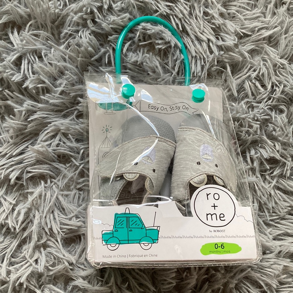 0-6 month bootie shoes with little bear